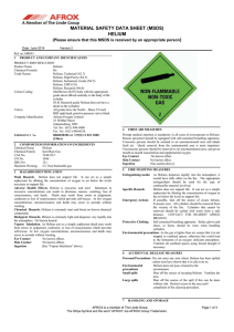 material safety data sheet (msds) helium