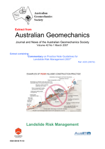 Commentary on Practice Note Guidelines for Landslide Risk