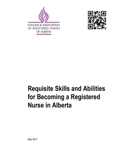 Requisite Skills and Abilities for Becoming a Registered Nurse in