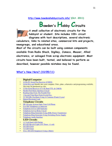 Bowden`s Hobby Circuits - Electrical and Computer Engineering