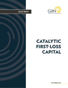 catalytic first-loss capital - Global Impact Investing Network