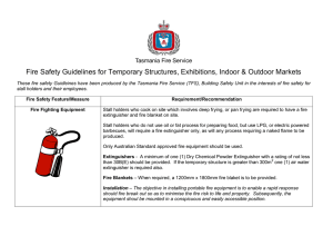Fire Safety Guidelines for Temporary Structures, Exhibitions, Indoor