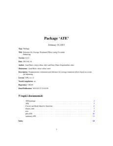 Package `ATE`