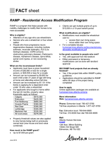 Residential Access Modification Program (RAMP
