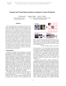 1. Unsupervised Visual Representation Learning by Context