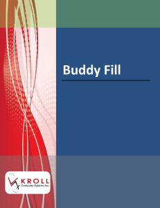 Buddy Fill - Kroll Computer Systems Inc.