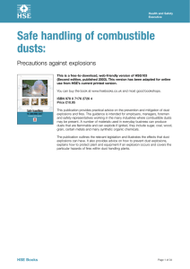 Safe handling of combustible dust: Precautions against explosions
