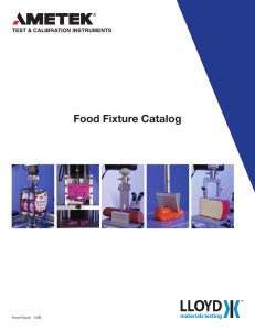 Food Fixture Catalog