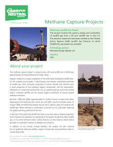 Methane Capture Projects