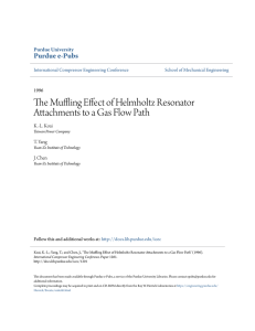 The Muffling Effect of Helmholtz Resonator - Purdue e-Pubs