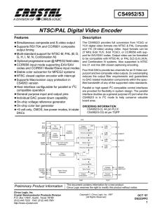 NTSC/PAL Digital Video Encoder