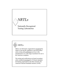 201 nrtlsrev - American Council of Independent Laboratories