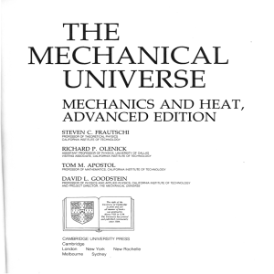 the mechanical universe