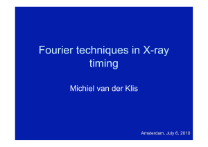 Fourier techniques in X