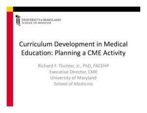 Curriculum Development in Medical Education