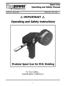 Modular Spool Gun for MIG Welding Operating