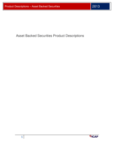 2013 Asset Backed Securities Product Descriptions