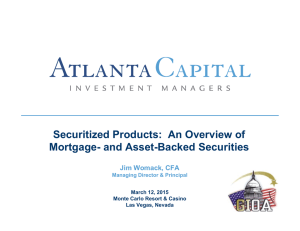 Securitized Products: An Overview of Mortgage- and Asset