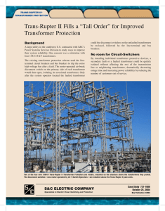 Trans-Rupter II Fills a "Tall Order" for Improved Transformer Protection