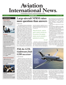 Large-aircraft NPRM raises more questions than answers