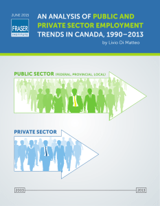 An Analysis of Public and Private Sector Employment Trends in
