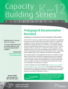 Pedagogical Documentation Revisited: Looking at Assessment and