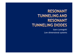 Resonant tunneling