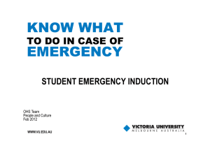 what to do in an emergency