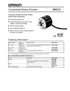 Incremental Rotary Encoder E6C2-C