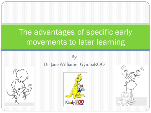 Gymbaroo_Why movement is important to later learning_2012