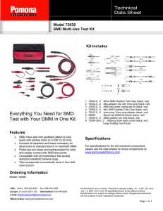 Everything You Need for SMD Test with Your DMM in One Kit