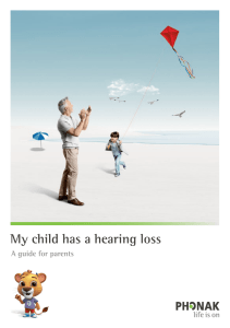 My child has a hearing loss