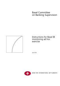 Instructions for Basel III monitoring ad hoc exercise