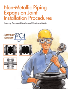 Non-Metallic Piping Expansion Joint Installation Procedures