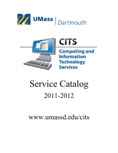 Service Catalog - UMass Dartmouth