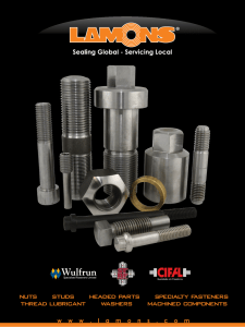 nuts studs headed parts specialty fasteners thread lubricant washers