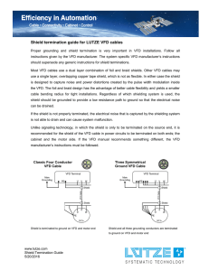 Shield termination guide for LUTZE VFD cables