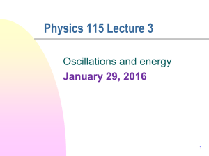 Oscillations III (period formulas and energy)