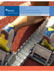 VELOX™ Dewatering Aid Technology