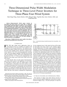 Three-dimensional pulse-width modulation technique in three