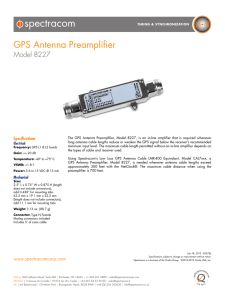 GPS Antenna Preamplifier