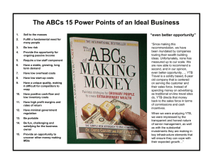The ABCs 15 Power Points of an Ideal Business