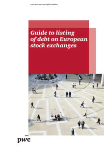 Guide to listing of debt on European stock exchanges