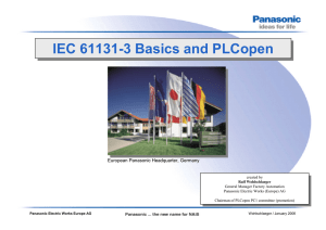 Why IEC 61131-3?