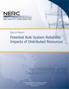 Potential Bulk System Reliability Impacts of Distributed Resources