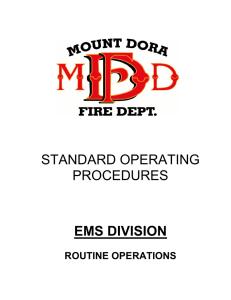 standard operating procedures ems division