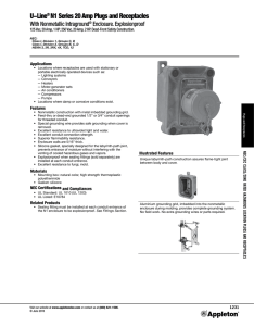 U-Line® N1 Series 20 Amp Plugs and Receptacles
