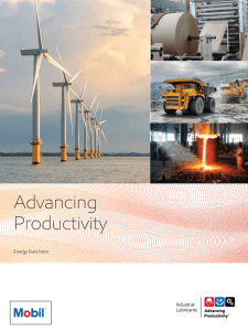 Advancing Productivity Brochure - Industrial lubricants, oils and