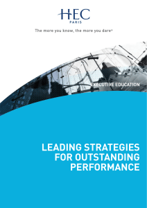 leading strategies for outstanding performance