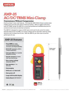 AMP-25 AC/DC TRMS Mini-Clamp
